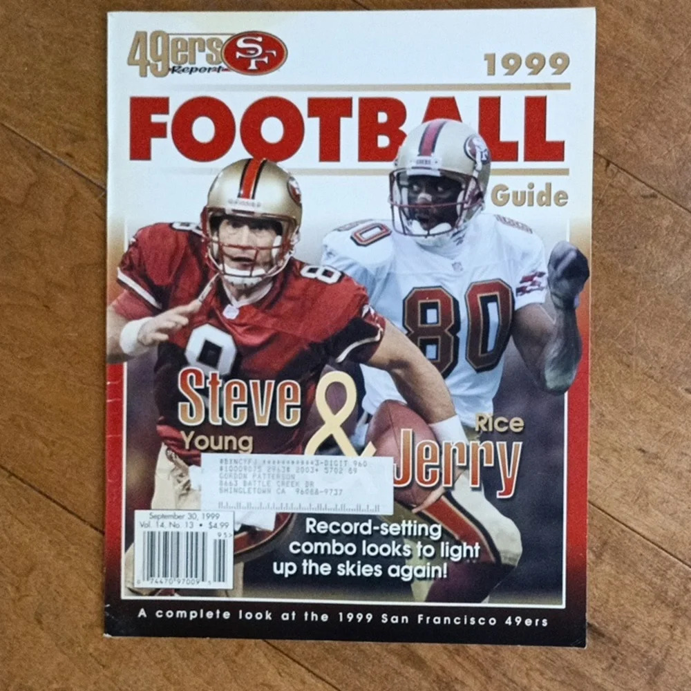 Vintage 49ers report football guide 1999. B5